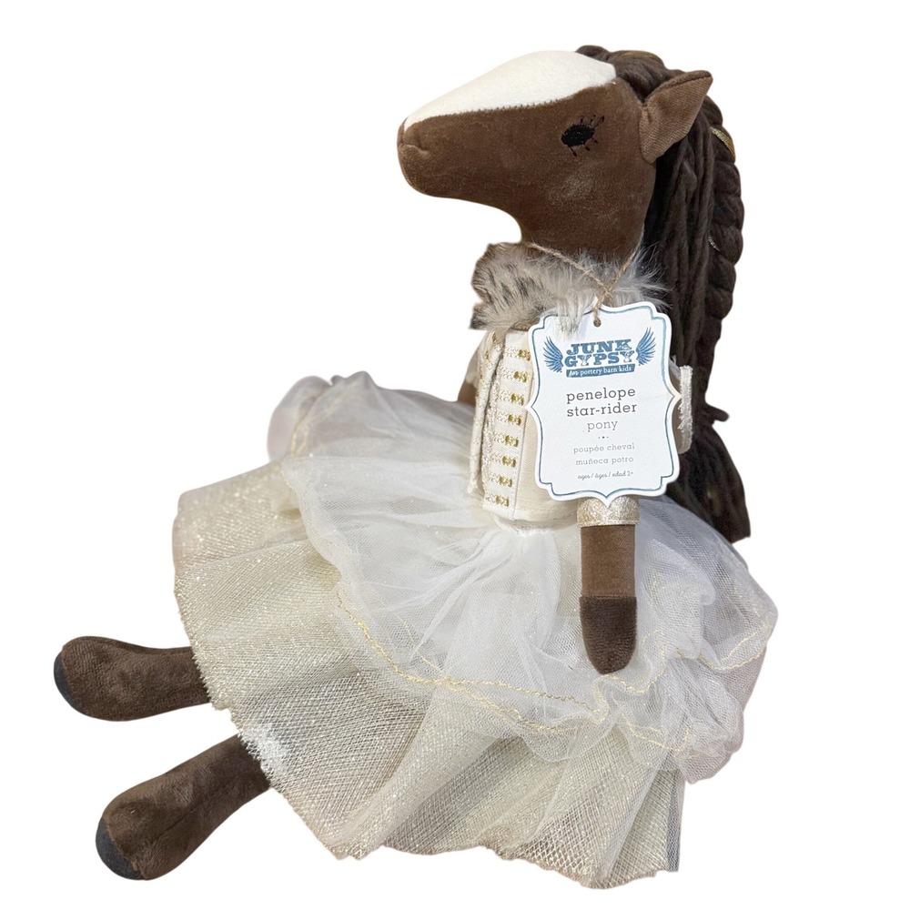 Pottery Barn Kids x Junk Gypsy Pony Doll Penelope Star Rider NEW with tag!